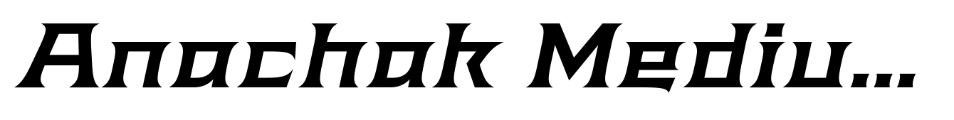 Anachak Medium Italic